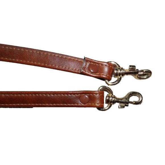 Liz Claiborne Brown Leather Purse Pocketbook Shoulder Strap and Handles Vintage - Picture 12 of 16